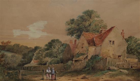 Edward Dawson Village Street 41 x 56 cms